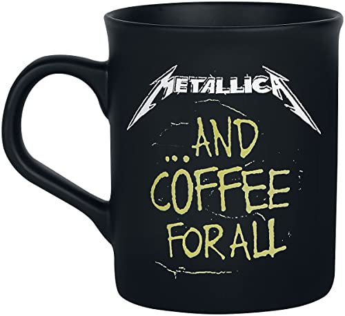 Metallica ... And Coffee For All Unisex Tazza nero opaco ceramica 0,3 l