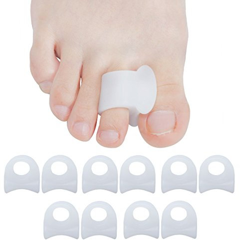 Sumiwish Gel Toe Separators, 10 PCS Bunion Corrector, Toe Straightener for Overlapping Toe, Big Toe Spacer, Great for Bunion Pain Relief…