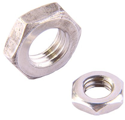 D´s Items® | Sechskant-Mutter (niedrig, mit Fase) - M22 - DIN 439 - Edelstahl A2 - [1 Stück] - | Kontermutter | Halbmutter | Flachmutter V2A