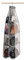 zebricolo, rangement sac à main, 8 Extra large Poches, organisateur de sac à main, Capacité de Charge de 40lb,organisateur de sac à main, Gris-1PCS