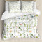 ABAKUHAUS Blumen Bettwäsche Set für Doppelbetten, Herb Flowers Aquarelle, Weicher Microfaserstoff Allegigeignet kein Verblassen, Weiß Grün