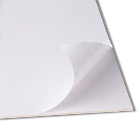 Fixmount Selbstklebender Karton 1,5mm stark - 50x70cm - 5 Stück - mit einseitig klebender Oberfläche