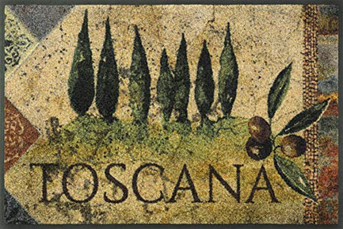 wash+dry Fußmatte, Estate Toscana 50x75 cm, innen und außen, waschbar
