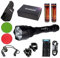 FilAnimal. Linterna profesional modelo TR-500-3 Led CREE XML-T6 3800 lm - 3400mAh / Cargador doble TR-016. Combinacion 3