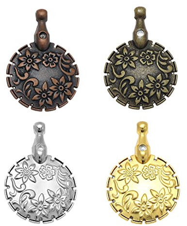The Lord of the Tools 4PCS Yarn Cutter Pendants Round Thread Cutters Decors Yarns Cutter Thread Yarn Cutting Tools for Sewing Craft Pendant Supplies 4 Colours