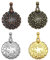 The Lord of the Tools 4PCS Yarn Cutter Pendants Round Thread Cutters Decors Yarns Cutter Thread Yarn Cutting Tools for Sewing Craft Pendant Supplies 4 Colours
