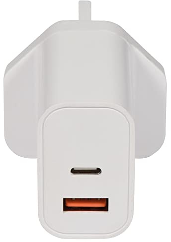 Mercury | QC fast charging USB A & C UK in wall Charger | 20W