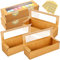 BESTonZON 50Pcs Kraft Macaron Boîtes avec Fenêtre D'affichage Macaron Conteneur Boulangerie Boîte avec Autocollants pour Truffes Desserts Mini Cupcake Muffins