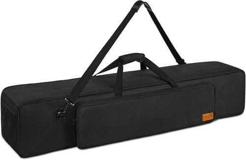 IBVIVIC 127cm Sac de Transport pour Trépieds avec Bandoulière et Poignée en Nylon Sac pour Trépied Étanche et Indéchirable pour Studio Support de Lumière, Trépieds, Flash Stroboscopique Kit(Noir)