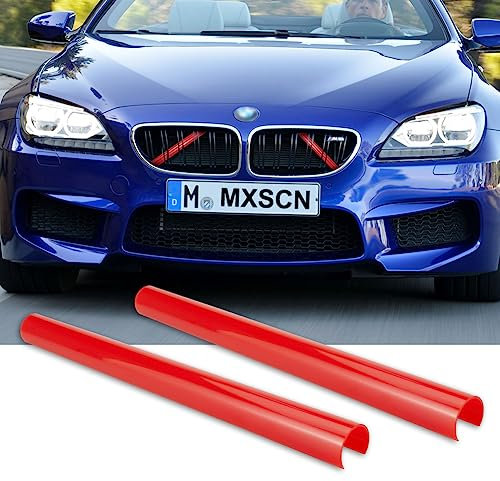 Frontgrill Einsatz, Frontgrill Streifen Kühlergrill Einsatz Zierleiste für BMW, F30 F31 F32 F33 F34 F35 F36 G29 F20 F21 F22 F23 F24 F44 F40, Sport Style(2 Stück)