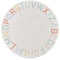 Fouriding ABC Alphabet Runde Teppich weiche Cartoon Plüsch Teppich niedlich Teppich rutschfest für Baby Kinder Zimmer Klassenzimmer Kinderzimmer Zimmer Jungen Mädchen Zimmer Dekor (Bunt, 80cm)
