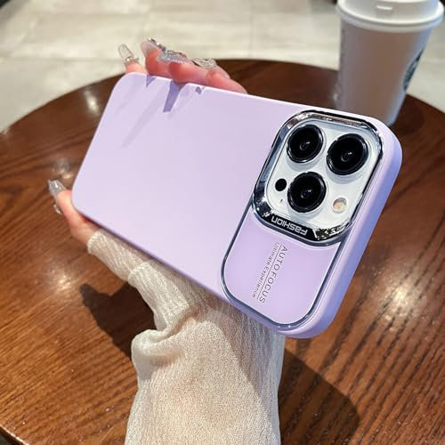 MINUUISCT Cover Compatibile con iPhone 13/iPhone 14, Gomma Gel di Silicone Liquida Antiurto Custodia, Sottile in Custodia Protettiva con Tutto Il Corpo Tocco Morbido Setoso Cover-Lilla