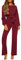 RMBLYfeiye Ärmelloser Jumpsuit Damen Jumpsuits Fã¼R Fleece Boot-Ausschnitt Einfarbiges Festlich Hosenanzug Langarm Straight Leg Mit Gürtel Overall