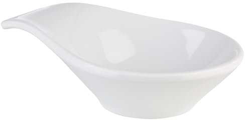 APS 79039 Schale FRIENDLY, Dippschale, Snackschale, aus recyceltem Kunststoff (PET), 11,5 x 7,5 cm, Höhe 3 cm, 0,06 Liter, weiß