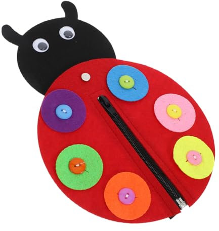 VICASKY Junge Mädchen Filz Spielzeug Diy Handarbeit Zipper Spielzeug Non-woven Lernspielzeug Für Kindergarten Zufällige Reißverschlussfarbe Fördert Kreativität Und Zählfähigkeiten