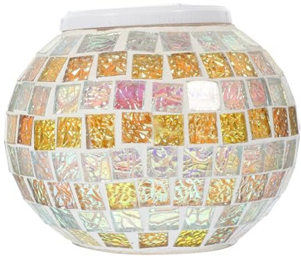 Angoily 3St Mosaik Licht Solarleuchten für den Außenbereich Gartenleuchten im Freien IP tischlampe wandleuchte dekor Sonnenlicht wasserdichte Lampe Solarleuchten Ornament draussen Laterne