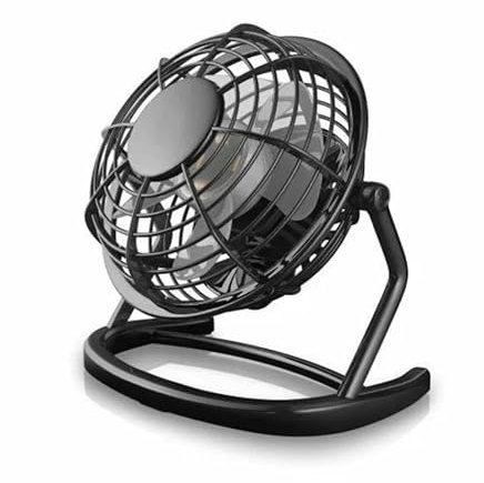 USB Desk Fan 4 Inch Small | Cooling Fan Portable Table Fan for Home Office Bedroom Black