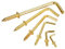 CHATROOM 10/20 stücke Metall Haken L-form Goldene Schraube-in Kleiderbügel 17/25/37/47/54mm Holz Wand Montiert Foto Rahmen Küche Garten Outdoor(20pcs 17x7x2mm)