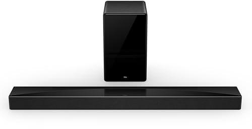 TCL Q75H Q Class 5.1.2K Soundbar with Dolby Atmos, DTS:X, Ray Danz Technology, Wireless Subwoofer and Bluetooth Music Streaming