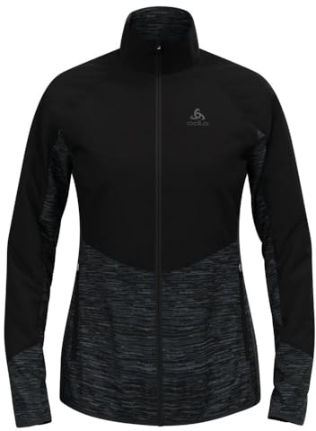 Odlo Damen Essential Insulator Hybrid Jacket Laufbekleidung Laufjacke Black - Black - Schwarz Xs
