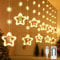 Arespark LED Sterne Lichterkette, 3M LED Lichtervorhang + 2,7M USB Kable, 120 LED Weihnachtsbeleuchtung 8 Modi IP65 mit Weihnachtsbaum Weihnachtsmann Für Weihnachten Balkon Hochzeit
