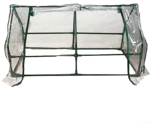 Hasaller Mini serre de jardin portable en PVC robuste avec housse en PVC transparent pour plantes pour jardin extérieur et maison