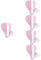 FRCOLOR Schutzhaube Haarfärbemittel 10 Stück Friseur Haarspray Abdeckungen Friseur Abdeckungen Transparente Gesichts Haarschnitt Augenschutz Abdeckungen Für Friseur Wimpern Friseursalon Rosa Pp