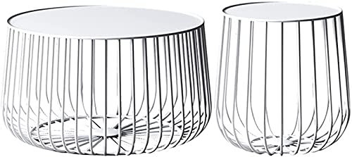 Snowflyk Couchtisch, Beistelltisch, kreativer Hocker, Teetisch, Industriedesign, für Zuhause, Schlafzimmer, Wohnzimmer, Tee-/Beistelltisch, Büro-Deko (B)
