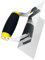 LOVIVER Paleta de esquina para albañilería, paleta de acabado de acero inoxidable, mango de goma versátil, bordeadora manual de hormigón, herramienta de, Style a