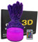 Diagwache Groot 3D Illusion Nachtlicht, LED Illusion Lampe, Smart Touch 7 Farben + 16 Farben wechselnd dimmbar, kreative Beleuchtung für Kinder und Groot Fans (Liebe Herz)