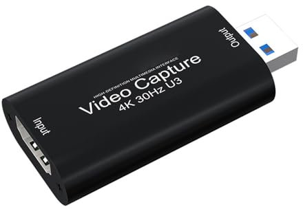 Compatible con HDMI a USB 3.0 grabbers de video soporta varios programas de captura en transmisión en vivo