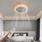 Warmiehomy RGB Ceiling Fans with Lights and Remote, 49cm Color Changing Ceiling Fan Lights 6-Speed Reversible Motor, Timing and Memory Mode, Dimmable LED Ceiling Fan Lamps for Bedroom Living Room