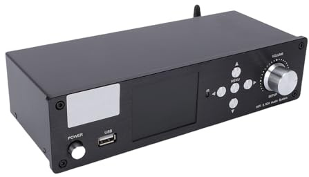 Luocute Décodeur de Son Surround 5.1, Processeur Numérique 192 KHz 32 Bits avec Récepteur 5.0, Prend en Charge DTS HD Dolby AC3 LPCM pour Home Cinéma DVD TV (Prise UE)