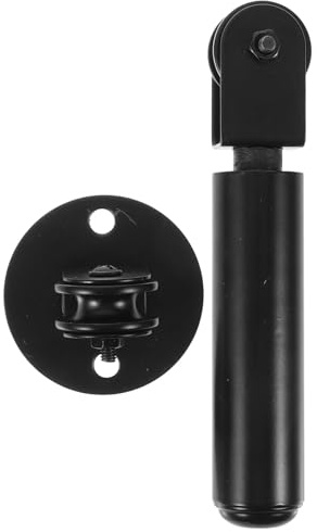 jojofuny Adjustable Grow Light Hanger with Weighted Bar and Pulley for Lamp Fixture, Iron Material with Cord Management and Versatile Installation, for Suspending Pendant Light in Dining