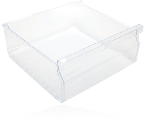 SPARES2GO Fridge Freezer Upper Drawer fits Fridgemaster MC55240 MC55264 MC55265 Clear