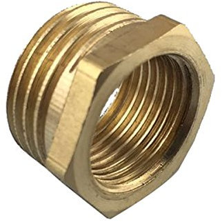 CIENCIA Reduzierstück 3/8 auf 1/2 Messing Messing Gewindefitting Reduzierstück 1/2 AG - 3/8 IG Übergangstück Adapter 1/2 x 3/8 Innengewinde-Außengewind, SBA025