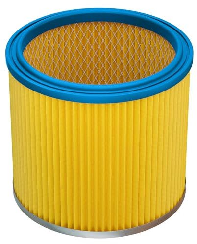 vhbw 1x Faltenfilter kompatibel mit Starmix NT10 Staubsauger - Patronenfilter, Blau Gelb