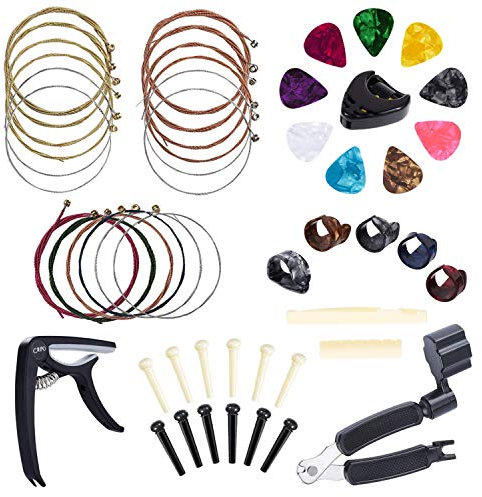 Anvin All-in-1 Guitar Tool Kit Including String Winder, Pins, Pick Holder & More