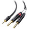 Cable Matters de 3,5 mm TRS a doble TS de 6,35 mm 1,8 Metros, Cable de 1/8 a doble 1/4