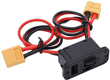 RC-Ein-Aus-Schalter, RC-Flugzeugschalter, Großer Strom-Ein-Aus-Schalter mit XT60-Stecker für RC-Modellflugzeuge Auto Modelle