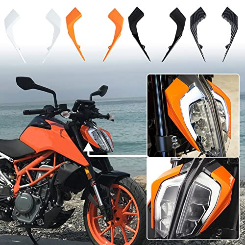 Lorababer Motorrad-Scheinwerfer verkleidungs abdeckung für links und rechts kompatibel mit 390 DUKE Duke 390 DUKE390 2017-2022 2018 2019 2020 2021 (Orange)