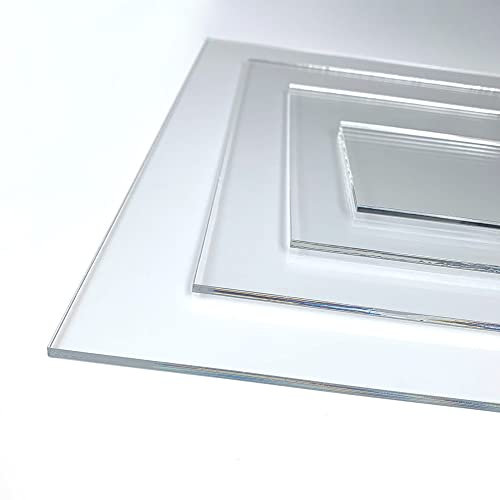 Plaque verre acrylique 1 mm. Feuille de verre acrylique. Verre acrylique transparent. Verre synthétique. Plaque PMMA XT. - 80 x 120 cm (800 x 1200 mm) -