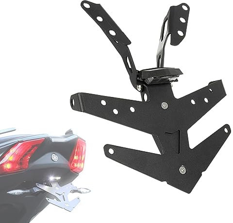 Nummernschildhalterung Halterung für Yamaha TMAX 560 2022 2023, PSLER Heckfender Rahmen Hinten Motorrad Zubehör