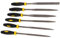 VILLCASE Lot de 6 limes en métal - Limes à bois - Outil à râper - Lime à bois - Lime à bois - 6 jeux de limes - Râpe à bois - Mini limes en métal noir - Petite lime à bois