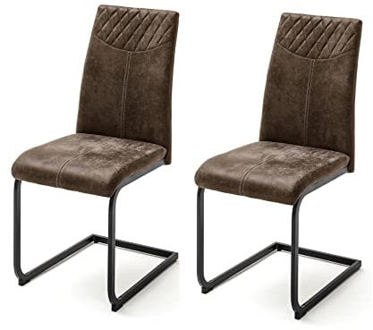 Robas Lund Aosta Esszimmerstühle Set, braun, 42x95x59