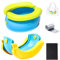 RIVERMUM® - Pot enfant Toilettes,Pot Pliable Enfant Voyage,Petit Pot Bébé,Toilette Pliable, Apprentissage Amusant Banana,Siège Toilette Pliable Enfants,avec 20 sacs et Tableau Propreté Enfant (BLEU)