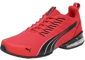 PUMA Voltaic Evo (379601-02), Men's Sports Shoes, Comfortable, Casual, Running, Training, modern and Striking Design, Cushioning, SoftFoam+ Insole, red 42.5 EU