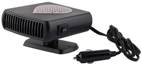 Rordigo Chauffage soufflant de voiture 12 V 500 W Dégivreur de voiture chaud et froid Ventilateur de voiture avec prise allume-cigare Installation facile et utilisation facile