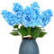 JUSTOYOU Fiori di ortensia artificiali, 3 pezzi, fiori di ortensia realistici a stelo lungo singolo, 75 cm, grande al tatto, bouquet di ortensie finte per matrimoni, casa, feste in giardino (ortensia