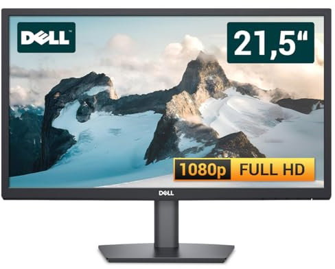 Dell E2223HV 22 Zoll Business Computer Monitor, Desktop Gaming Monitor, Full HD (VGA - VESA), PC Bildschirm, Schwarz (Generalüberholt)
